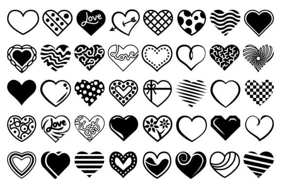 Black and White Hearts: A Timeless Design Element for Modern Creativity