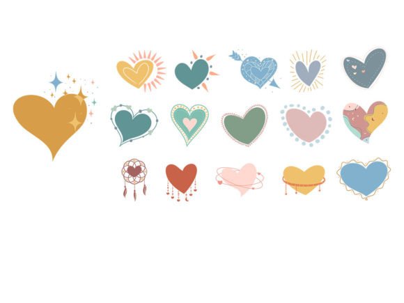 Boho Heart Bundle: A Creative Tool for Designers and Lovers of Art