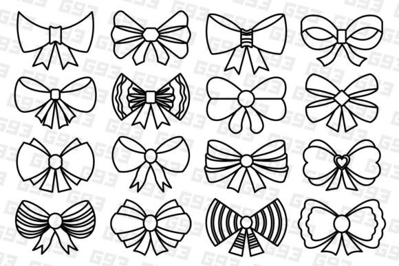 Bows Line Art: Strategic Use of Abstract Decorative Design for Impactful Communication and Branding