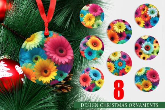 Christmas Ornament Daisy Flowers: A Festive and Printable Design Guide