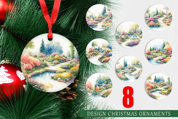 Christmas Ornament Gardens Landscape: A Design Resource for Creative Professionals