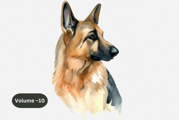 Die kreative Kraft des German Shepherd Watercolor Dog Cliparts: Ein zeitgenössisches Werkzeug für Designer und Unternehmer