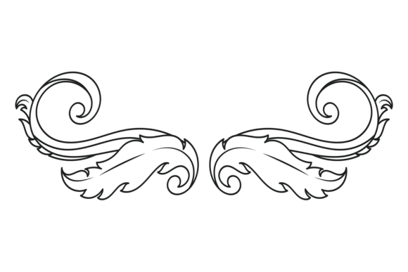 Elegant Vintage Baroque Element. Decorat