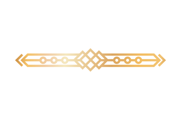 Enhancing Design with the Ornate Divider: Golden Elegant Artistic Element