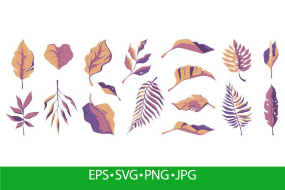 Exploring the Beauty and Versatility of Exotic Leaf Collection: Tropical Abstract Leaves