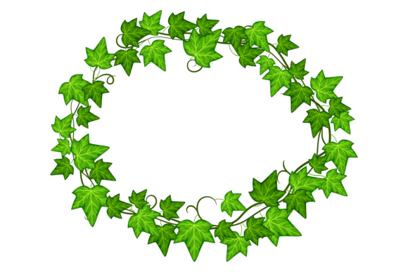Ivy Leaves Circle: The Round Green Decorative Frame That's Shaping Modern Design