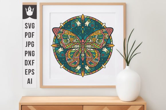 Mandala V3 Butterfly Printable Art