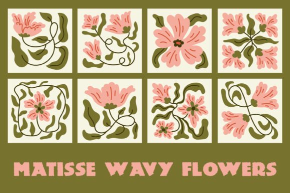 Matisse Wavy Flowers: A Fusion of Art, Nature, and Modern Design
